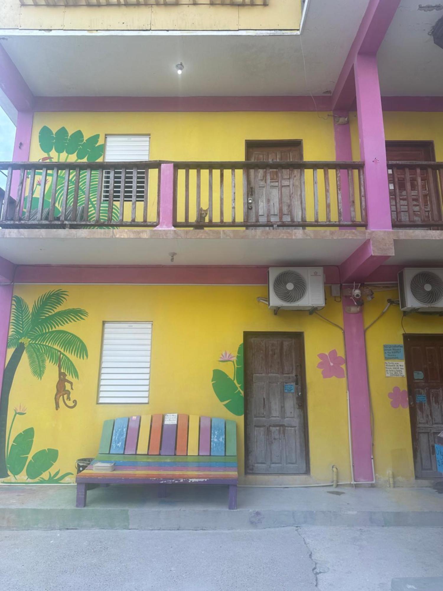 Travellers Palm Backpackers Vandrarhem Caye Caulker Exteriör bild