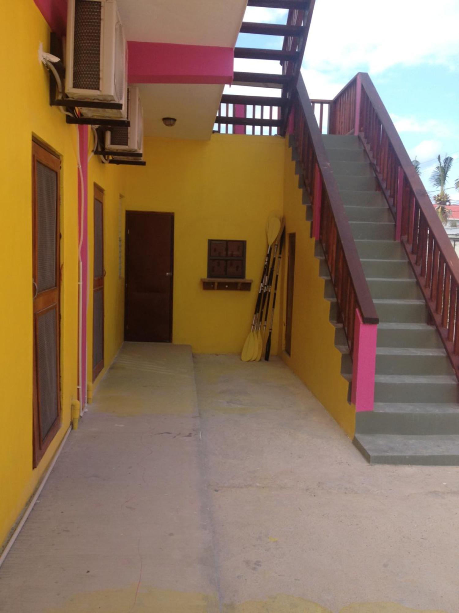 Travellers Palm Backpackers Vandrarhem Caye Caulker Exteriör bild